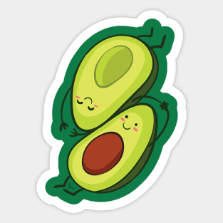 Avocado Cuddle Sticker